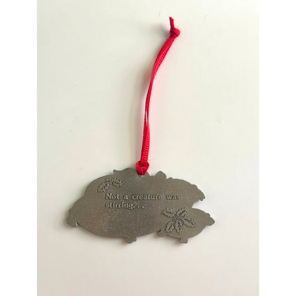 Madison Ave Night Before Christmas NotA Creature Was Stirring Cat Mouse Ornament - Picture 2 of 7